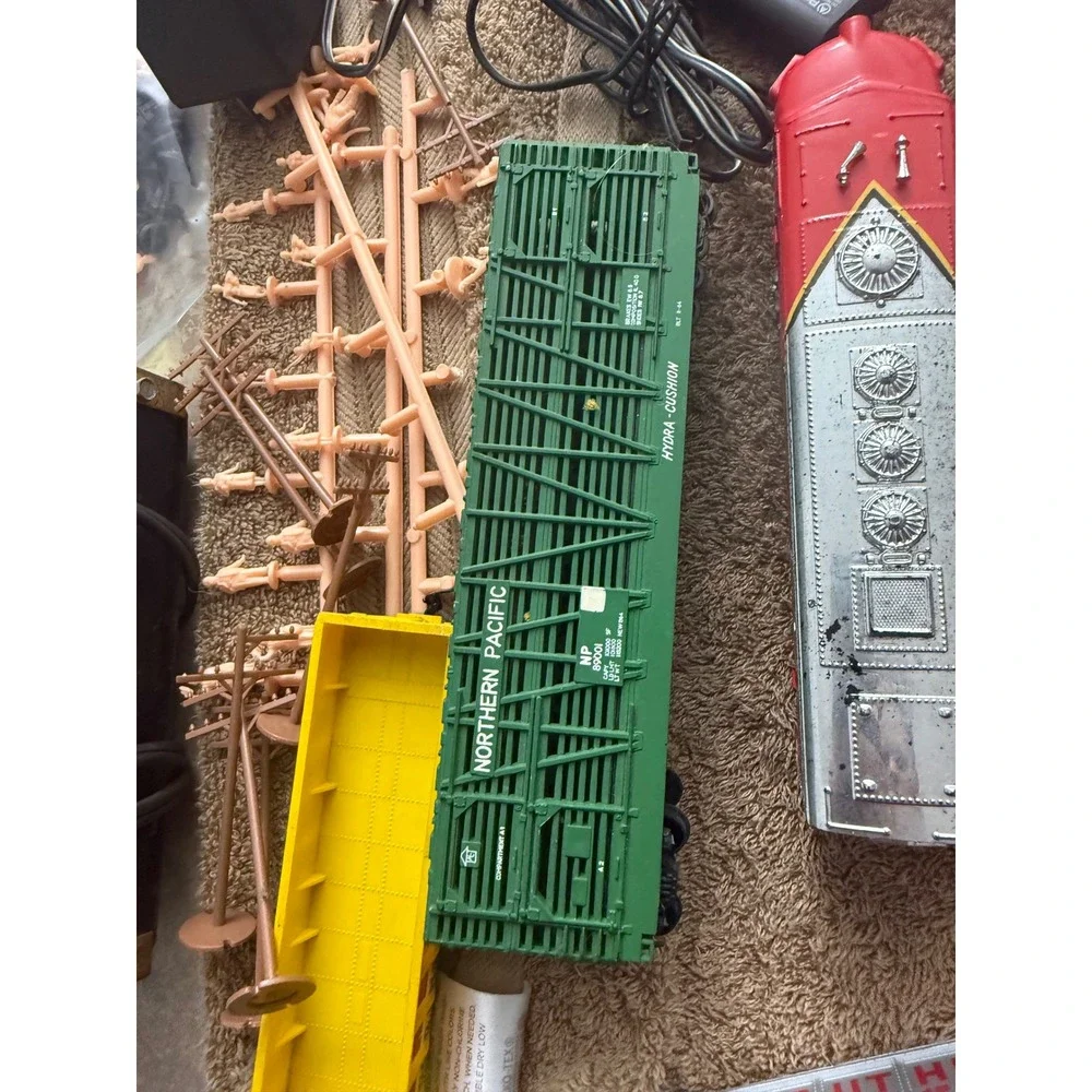 Vintage HO Scale Train Lot Tyco Santa Fe Burlington Northern Track Power LOT200+